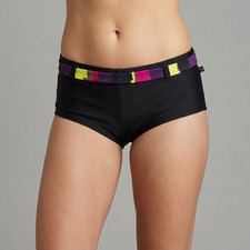 La Vie En Rose Aqua Women's Swimsuit Boy Shorts Bottoms in size Small NWT $34.95