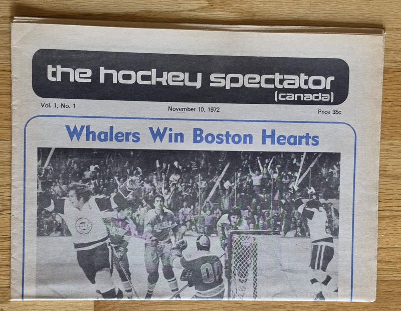 1972 Hockey Spectacular Magazine (Canada) - Inaugural FIRST ISSUE  Vol 1 No 1