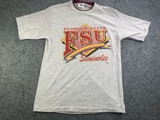 Florida State Seminoles FSU T Shirt Tee Jays USA Gray Large Vintage 1990  s