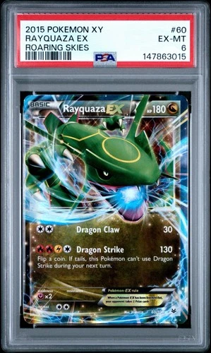 Rayquaza EX 60/108 PSA 6 Holo XY Roaring Skies Pokemon Card 🔥🔥