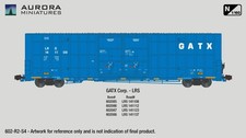 Greenbrier 7550 cf 60  Plate F Boxcar 2nd Run - GATX Corp. LRS - N Scale