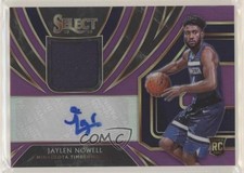 2019-20 Panini Select Rookie Jersey Purple Prizm 67/99 Jaylen Nowell Auto RC z7h