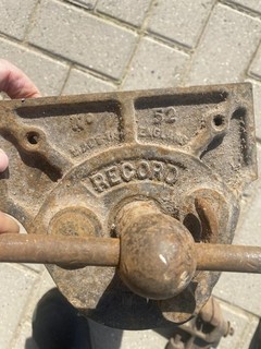 Vintage Record No 52 Carpenters Vice and small unbranded vice