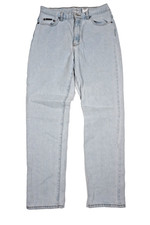 Vintage Calvin Klein Jeans Union Made Light Blue Wash Size 12 32x31 80s Made USA