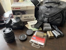 canon eos 20d camera 35-80mm Chargers Box Bag All In Great Condition 4 Batteries
