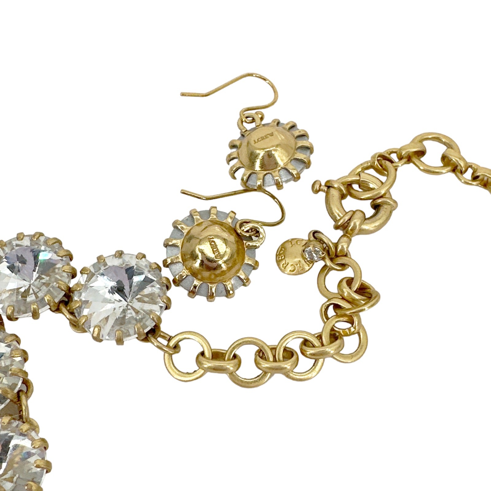 J.CREW Crystal Venus Flytrap Statement Necklace &… - image 5