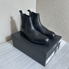 BOSS Tayil Chelsea boots in black leather 7.5 Men s