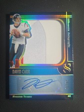 2025 Panini Silhouette Football, David Carr Silhouette Patch AUTO /75, EBF-0001