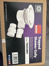 McAlpine TSG52WH 50mm Trapped Gully 2" Horiz Outlet and 2" x 1.5" Reducer, White