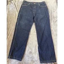 Phat Farm Mens Baggy Carpenter Jeans Dark Wash Y2K Skater Wide Denim Y2K 36X32