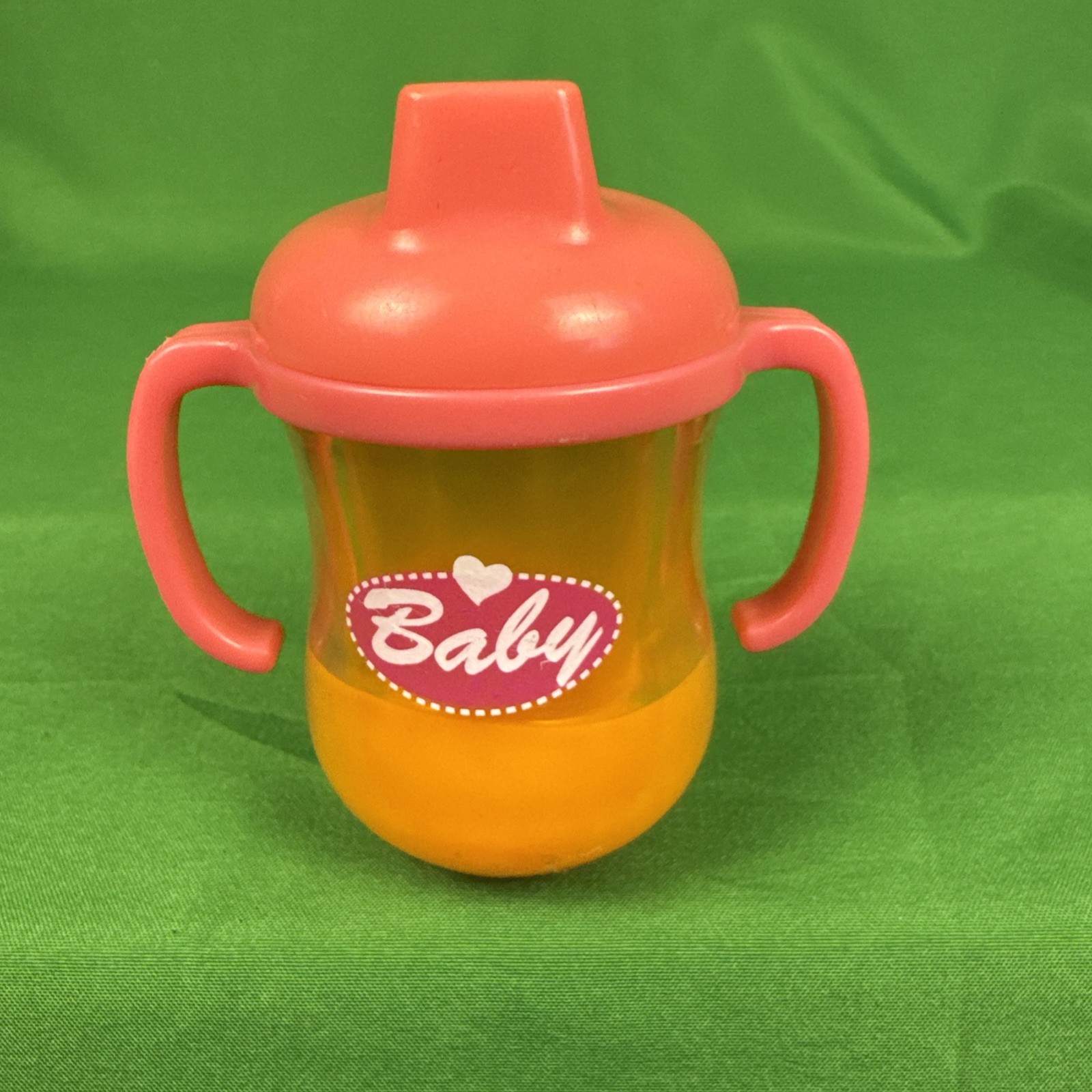 Mommy & Me Magic Disappearing Baby Doll Orange Juice Sippy Cup Toy Bottle