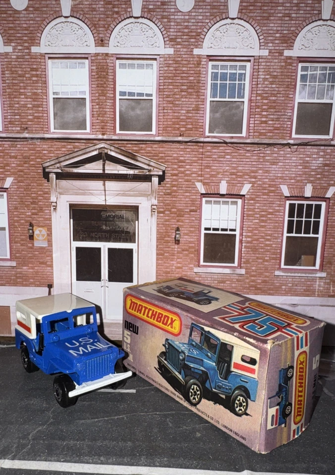 MATCHBOX Superrápido Lesney Hecho en Inglaterra Correo EE. UU. Jeep Como Nuevo LFFP con Caja Original Foto 3 de 4
