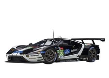 Ford GT 2019 #66 1/18 Scale Race Car Model Le Mans 24H LMGTE Pro Black White