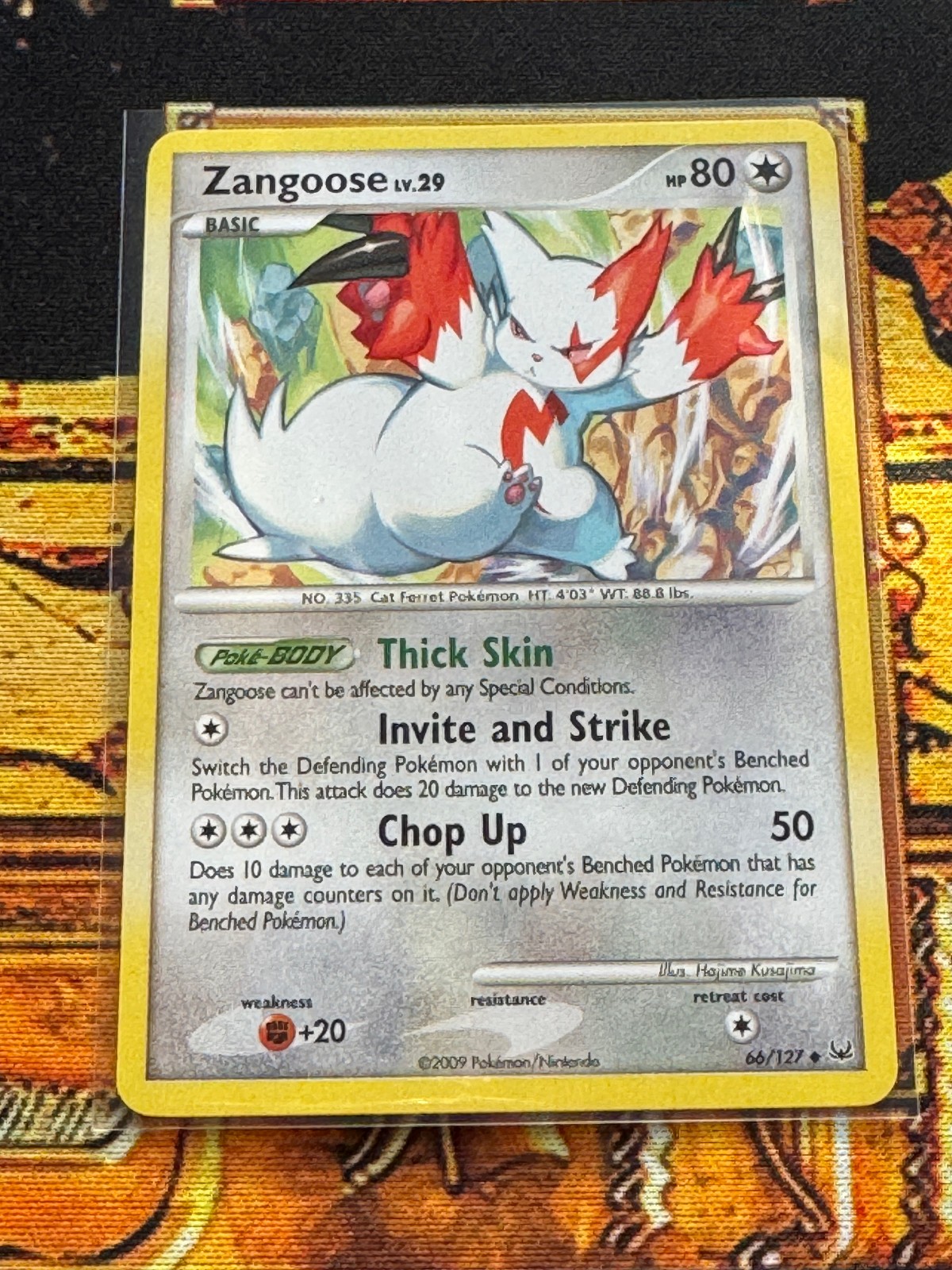 Zangoose 66/127 Platinum Regular