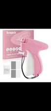 Scopck Fine Stitch Gun Fine Fabric Tag Gun Pink with Needles and Barbs Durable