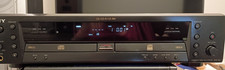 Sony RCD-W3 CD RCD Player Recorder Dual Deck : Tray 1 NO TOC/Disc Tray 2 Plays