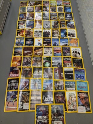 National Geographic Magazine Job Lot (79) Mixed Years Topics Science Nature
