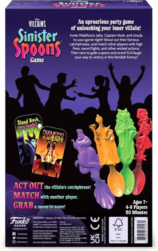 Disney Sinister Spoons Tabletop Party Game Funko Genuine - Picture 4 of 8