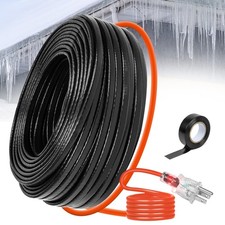 3FT 3FT 200FT Heat Tape for Water Pipes, -40 F Deicing Heating 3FT, Black