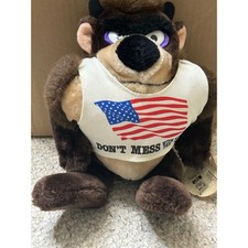 Vintage 1990 Tasmanian Devil Taz Plush 24K Special Effects Mighty Looney Tune