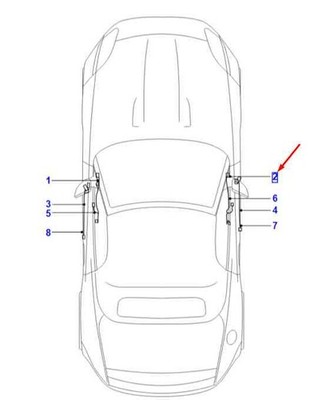 JAGUAR F-TYPE Coupe X152 Türkabelbaum vorne rechts RHD T2R15046 NEU ORIGINAL