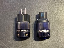 WATTGATE 350i + 390i Ag - Schukostecker + IEC-Stecker versilbert