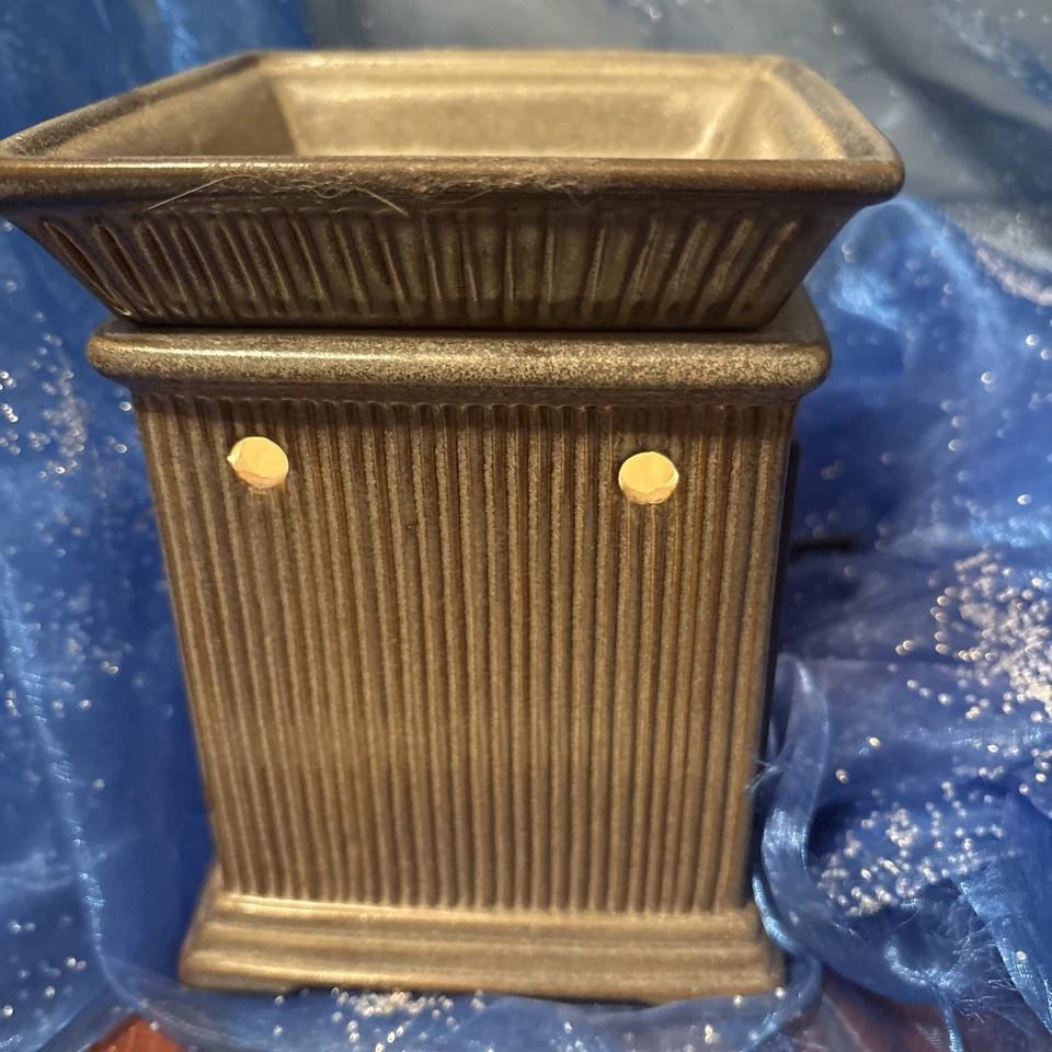 Scentsy Fragrant Wax Warmer Jane Gray Wrought Iron Look Retired NO BOX - Image 2 of 4