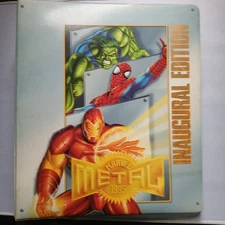 1995 Marvel Metal Master Set Most Gold And Silver Blasters includes Binder