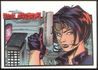 Moderne Promo Postkarte für FEAR EFFECT 2 Retro Helix VIDEOSPIEL. Kostenloser Versand UK