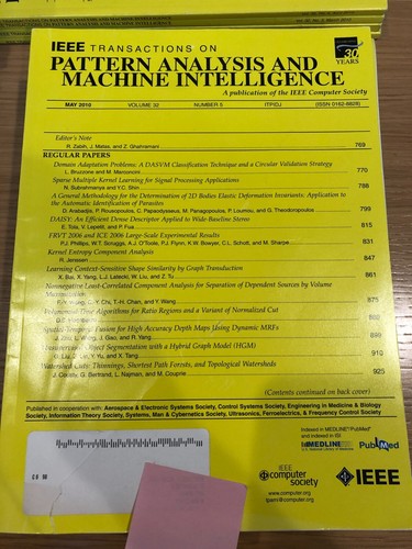 IEEE TRANSACTIONS on PATTERN ANALYSIS and MACHINE INTELLIGENCE 2010 * Full Year - Picture 9 of 13