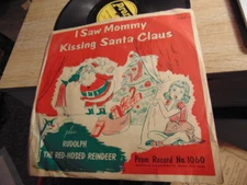 ENOCH LIGHT PROM 78RPM RECORD 1060 I SAW MOMMY KISSING SANTA CLAUS DAVEY PIPER