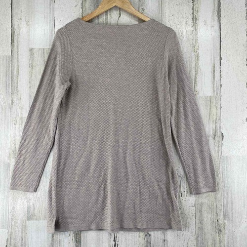 J. Jill Sweater Womens Small Beige Weave Knit Cotton Blend Long - Picture 4 of 6