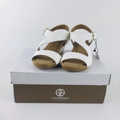 Giani Bernini Memory Foam Belinna White Size 6 M NIB - Picture 4 of 7