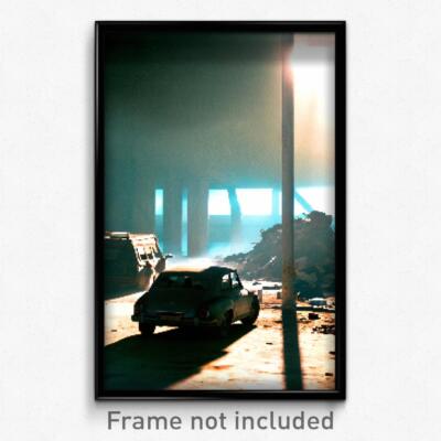 Pixel Art Poster - Basic Dump (8 Bit Psychedelic Trippy Weird Video Game Print)