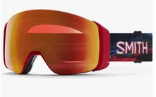 NEW Smith 4D MAG Goggles-Crimson Glitch Hunter-Chromapop Everyday Red+Bonus