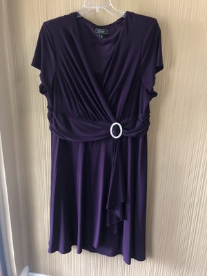 purple dress size 22