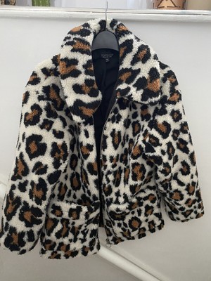 topshop snow leopard jacket