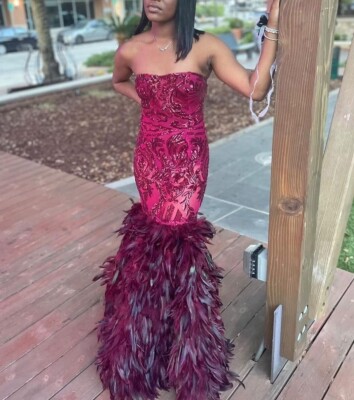 strapless open back dress Strapless Tulle Purple Prom Dresses Simple Prom Dresses Maxi Military –  SheerGirl main image 1