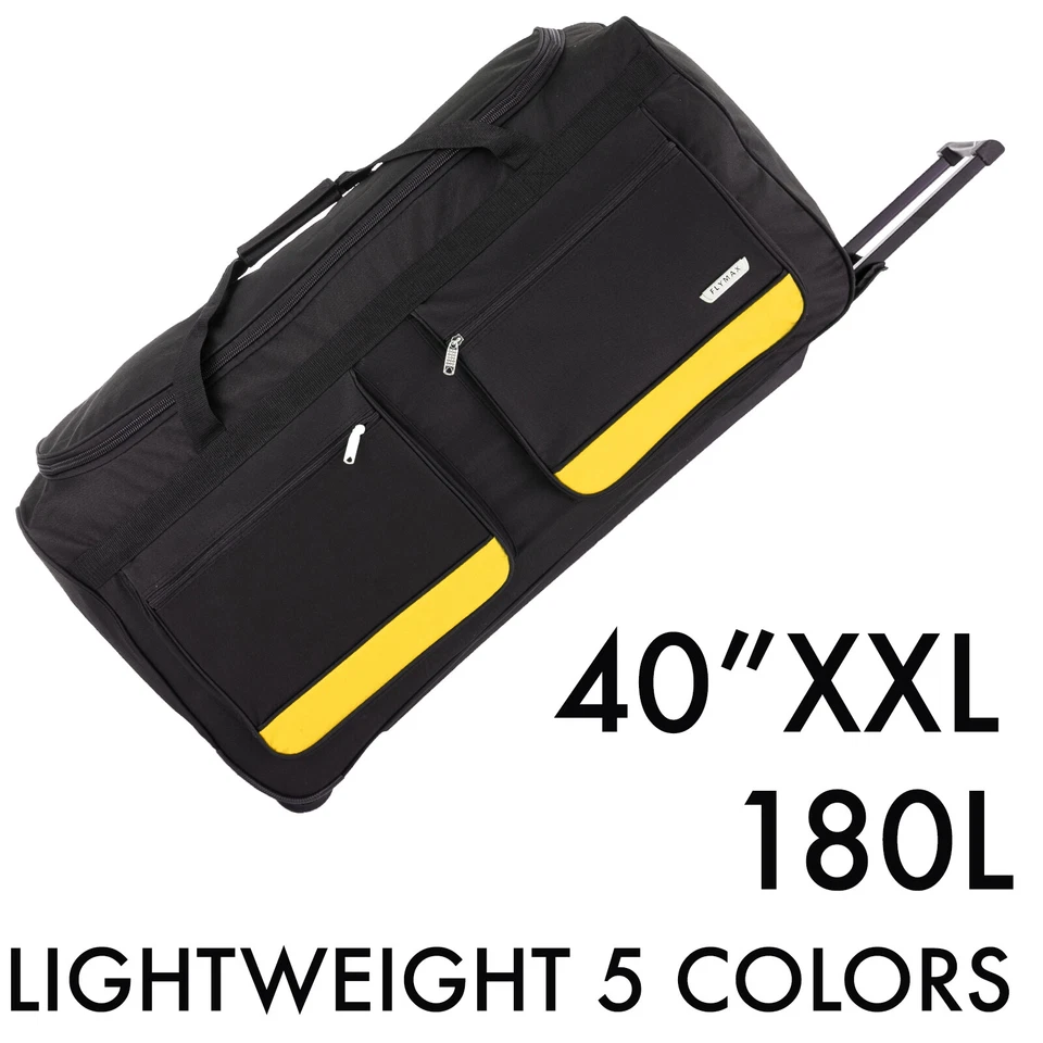 40" Extra LARGE Suitcase Wheeled Bag Duffle/Holdall Luggage Trolley Travel BIG - Image 2 of 4