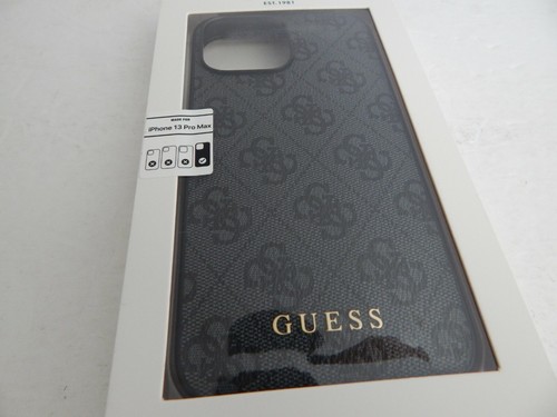 Guess Slim Profile PU Leather Protective Case For iPhone 13 Pro Max Grey - Picture 2 of 4