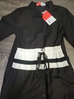 Girls New Black White Dress Size 10 Dot And Line — photo 2