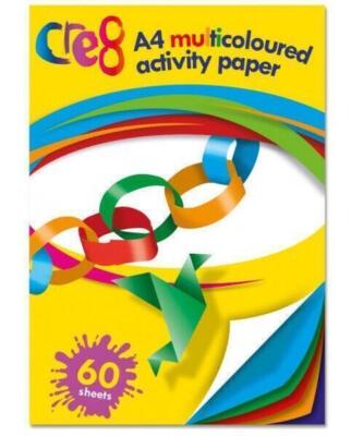 A4 Papier farbig sortiert 60 Blatt Kopie Basteln Druck Projekt Pap