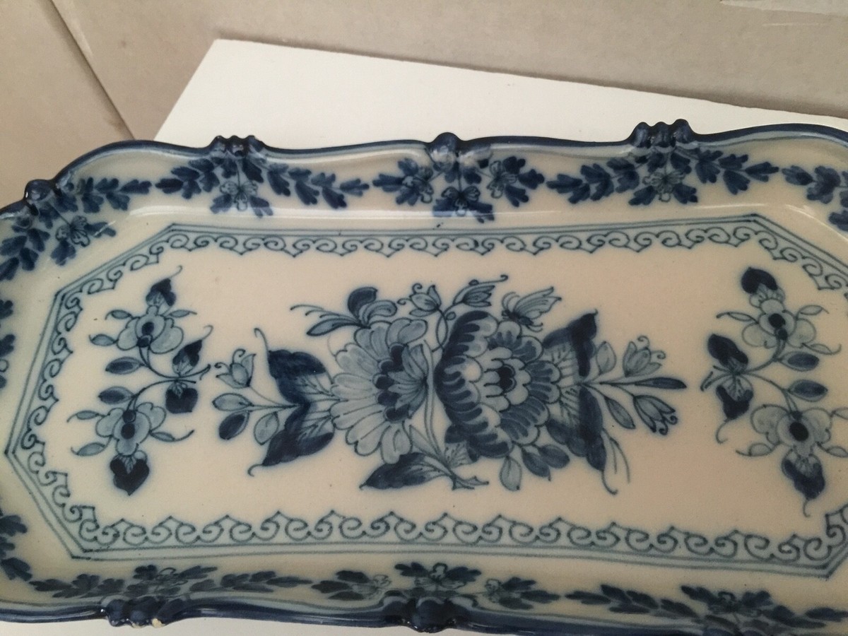 B-Set /  Tichelaar Makkum サイドプレート WALL PLATE TICHELAAR MAKKUM BEAUTIFUL DECORATED . Marked