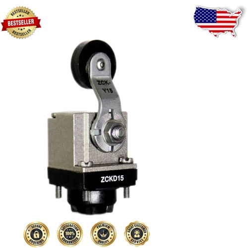 ZCKD15 Roller Lever Limit Switch with 360-Degree Orientation - IP65 Rated