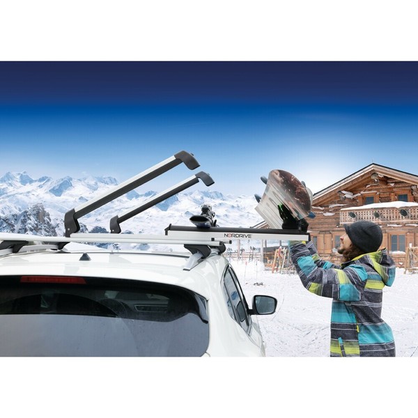 Nordrive Portasci Universal Paar FüR 6 Ski Oder 4 Snowboards Lampa N40000 Silber-image
