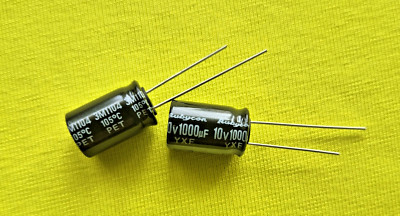 Rubycon 1000uF 10V 105°C ELKO Kondensator Radial Menge Wählbar 1-10 Stück