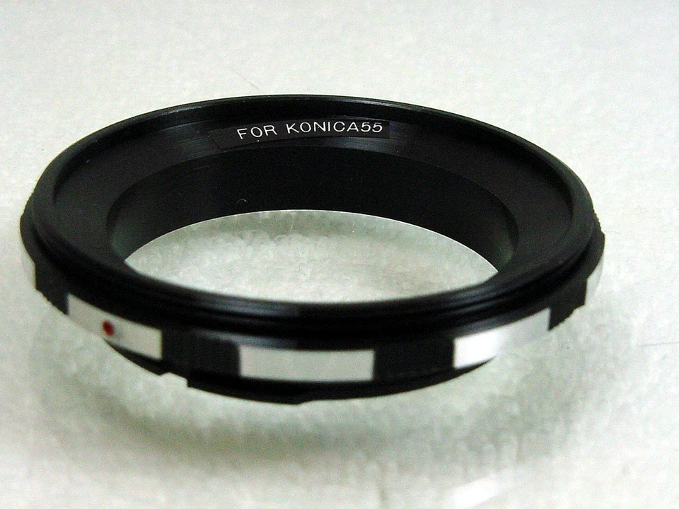 Adaptador de anillo de marcha atrás 55 mm | Montaje Konica AR | Para macro 1:1 | Nuevo de Lote Antiguo | $16 Foto 2 de 3