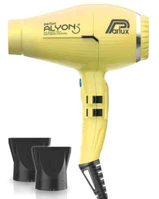 Parlux Alyon Air Ionizer Tech Professional Hair Dryer Made in Italy | Yellow