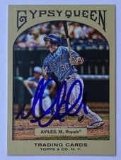 Mike Aviles Signed Topps #189 2011 Card Kansas City Royals Auto MLB RAD