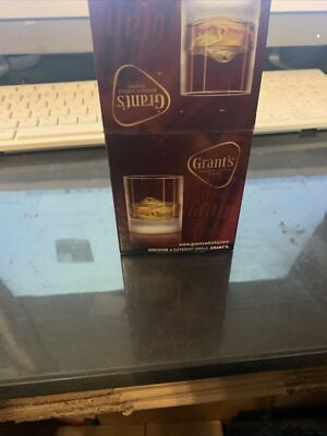 Grants blended scotch whiskey glass